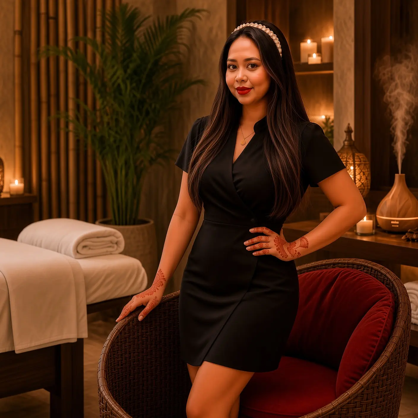 Relaxing massage room at Happy Dream Spa Business Bay